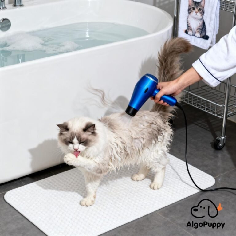 how to bathe a cat