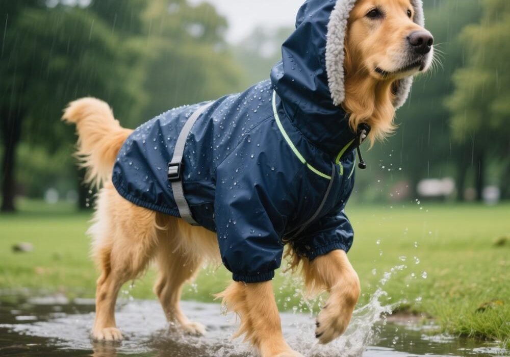 waterproof dog coat with hood
