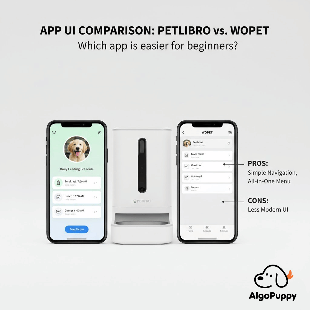 A comparison of the user experience of the PETLIBRO and WOPET smart pet feeder apps: which one is easier for first-time users?