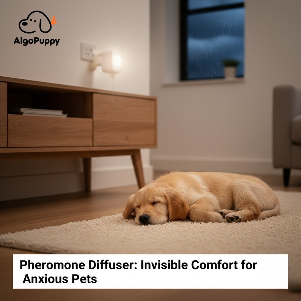 ADAPTIL pheromone diffuser plugged into a living room wall